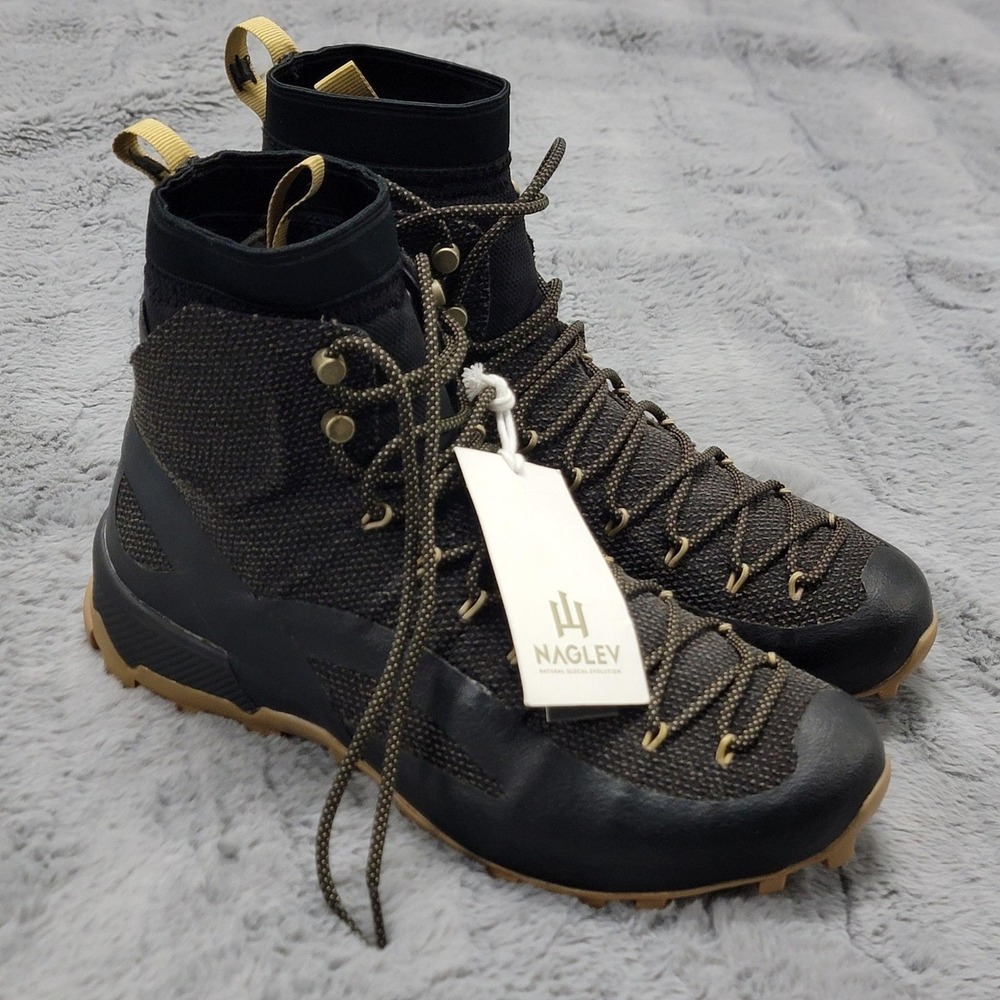 Naglev Unico Boots Mens 8.5 (EU 41.5) Black Combat Hiking Laced Aramid Fabric